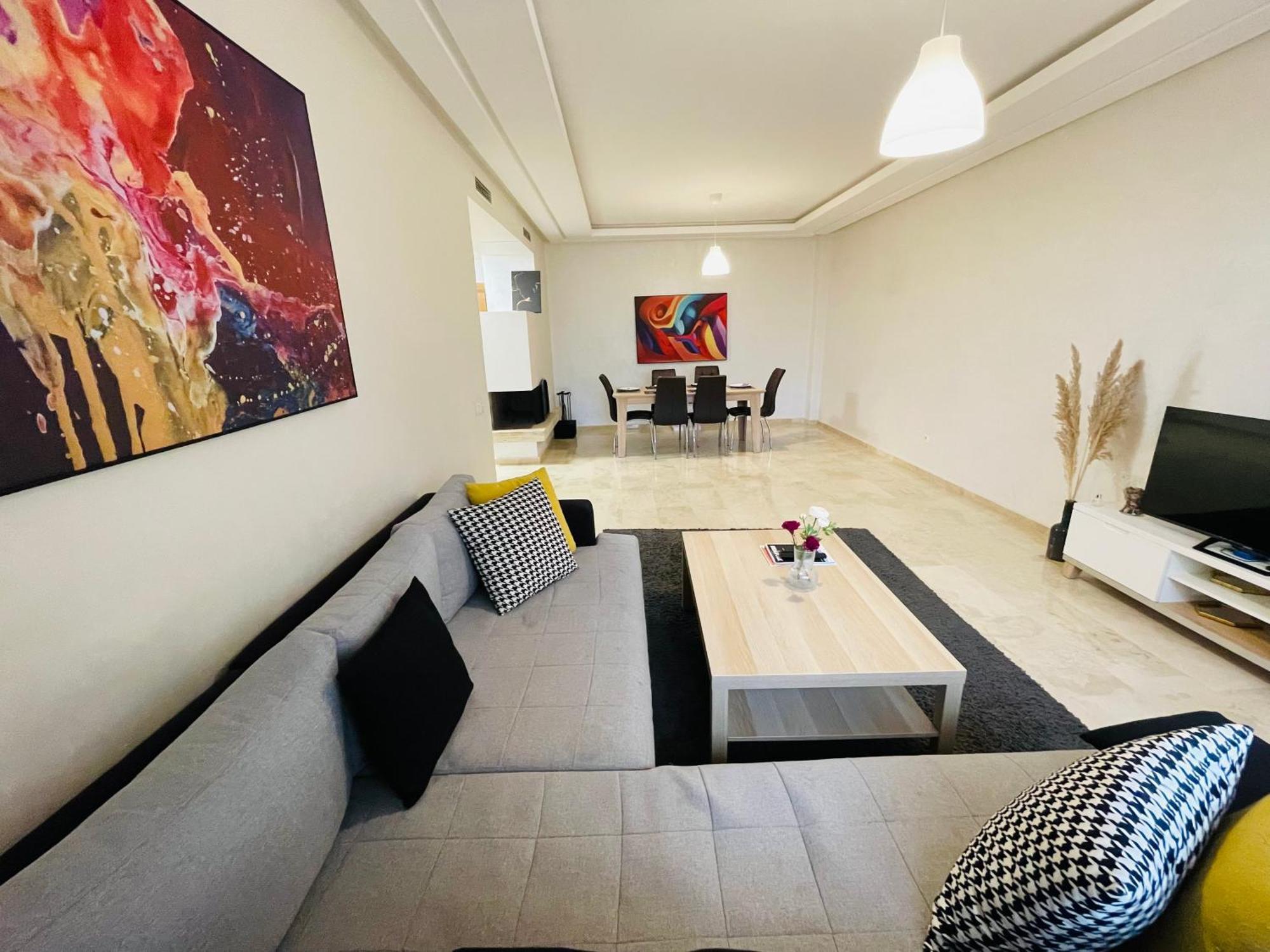 Nouaceur Chic & Cosy Flat Near Airport Lockbox Fast Wifi 아파트 외부 사진